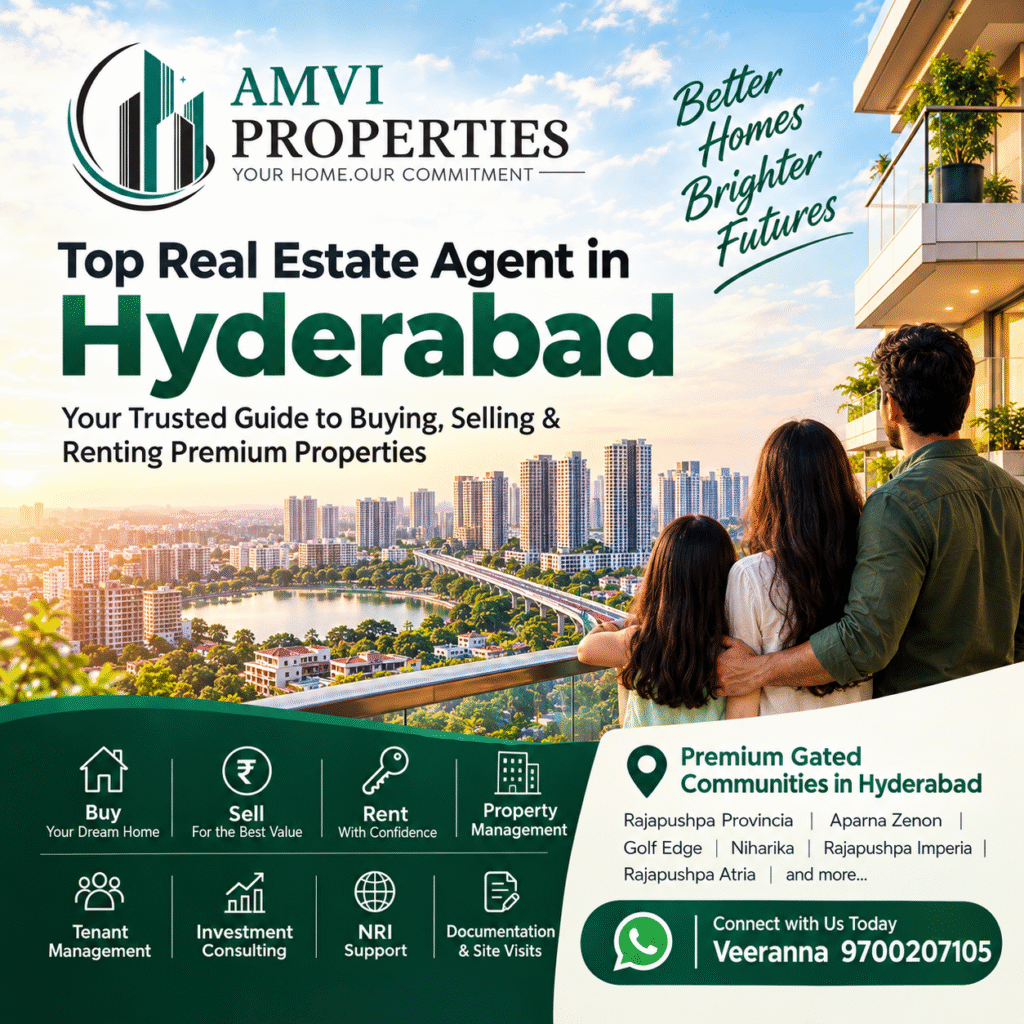 Top Real Estate Agent in Hyderabad - AMVI Properties
